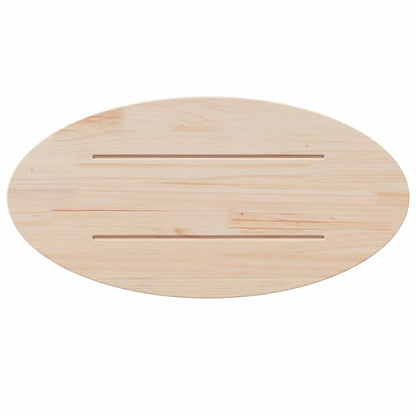 vidaXL Plateau de table 60x30x2,5 cm en pin massif Ovale