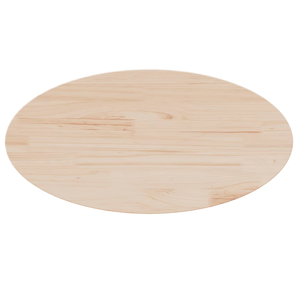 vidaXL Plateau de table 60x30x2,5 cm en pin massif Ovale