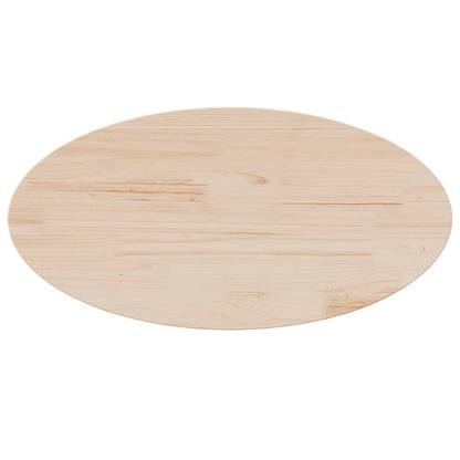 vidaXL Plateau de table 60x30x2,5 cm en pin massif Ovale