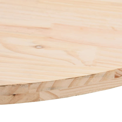 vidaXL Plateau de table 70x35x2,5 cm bois de pin massif Ovale