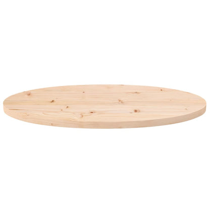 vidaXL Dessus de table 80x40x2,5 cm Bois de pin massif Ovale