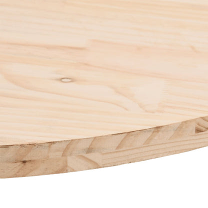vidaXL Dessus de table 80x40x2,5 cm Bois de pin massif Ovale