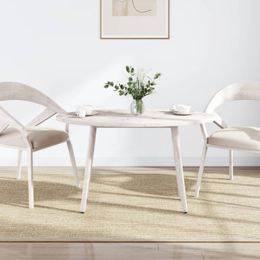 vidaXL Plateau de table Blanc 100x50x2,5 cm Bois de pin massif Ovale