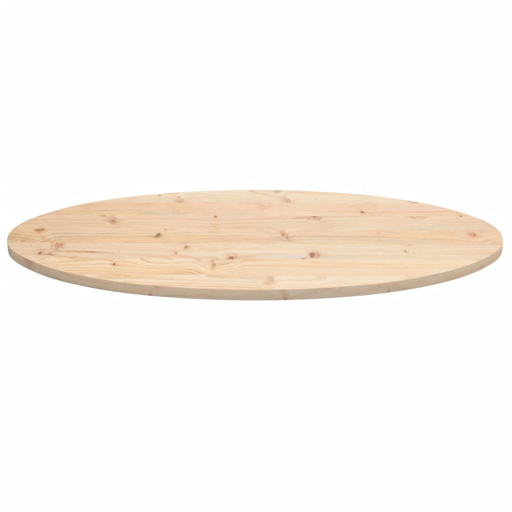 vidaXL Tischplatte 110x55x2,5 cm Massivholz Kiefer Oval