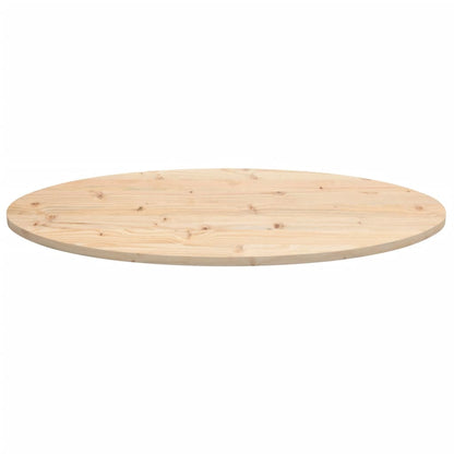 vidaXL Tischplatte 110x55x2,5 cm Massivholz Kiefer Oval