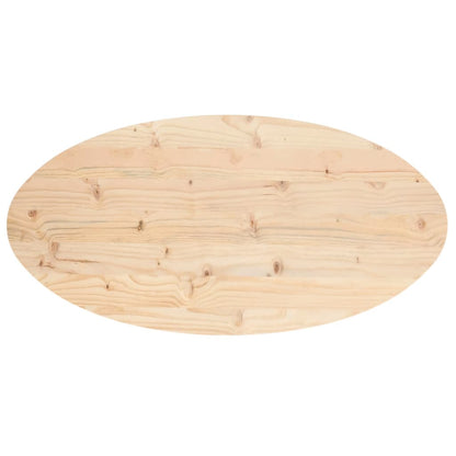 vidaXL Tischplatte 110x55x2,5 cm Massivholz Kiefer Oval