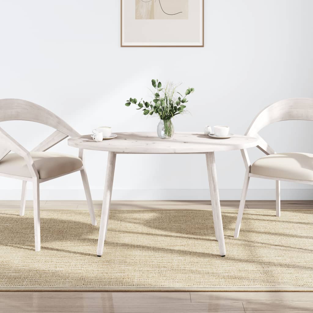 vidaXL Plateau de table Blanc 110x55x2,5 cm Bois de pin massif Ovale
