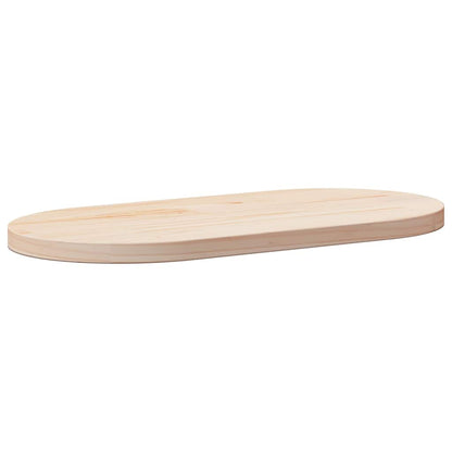 vidaXL Plateau de table 60x30x2,5 cm en pin massif Ovale