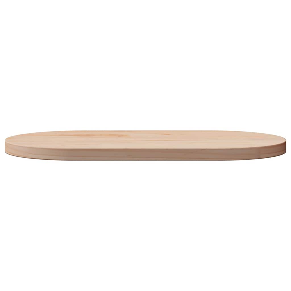 vidaXL Plateau de table 60x30x2,5 cm en pin massif Ovale