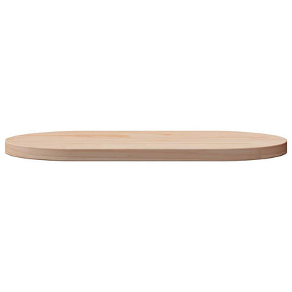 vidaXL Plateau de table 60x30x2,5 cm en pin massif Ovale