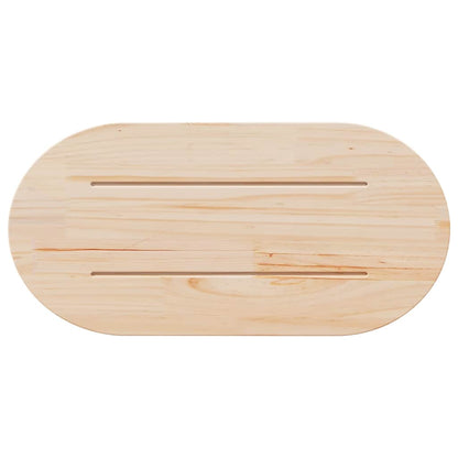 vidaXL Plateau de table 60x30x2,5 cm en pin massif Ovale