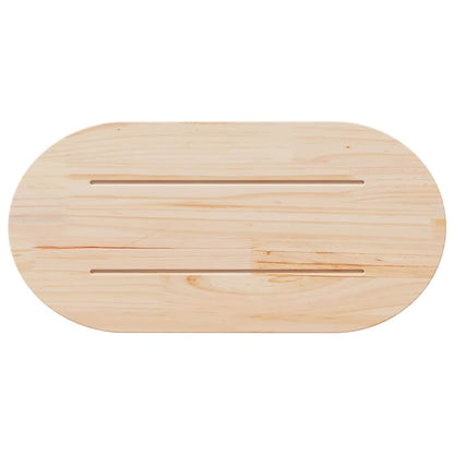 vidaXL Tischplatte 70x35x2,5 cm Massivholz Kiefer Oval