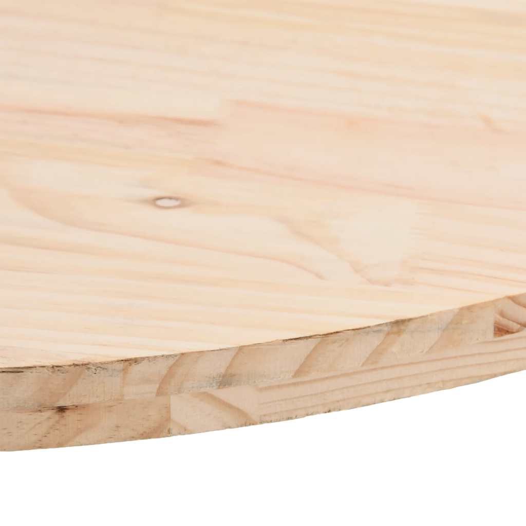 vidaXL Dessus de table 80x40x2,5 cm Bois de pin massif Ovale