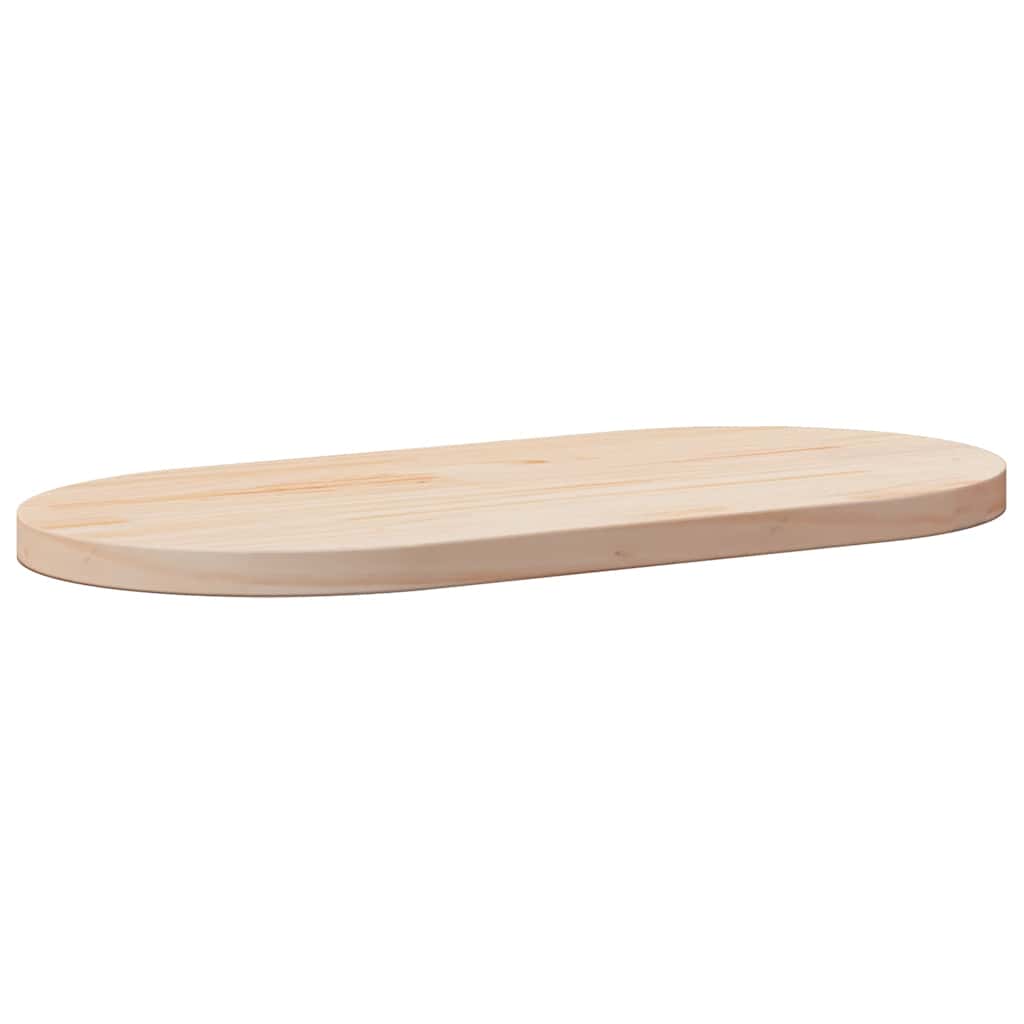 vidaXL Tischplatte 90x45x2,5 cm Massivholz Kiefer Oval