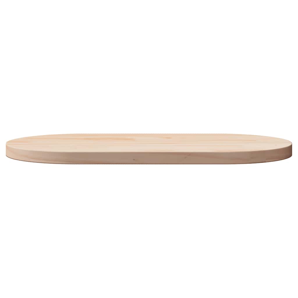 vidaXL Tischplatte 90x45x2,5 cm Massivholz Kiefer Oval
