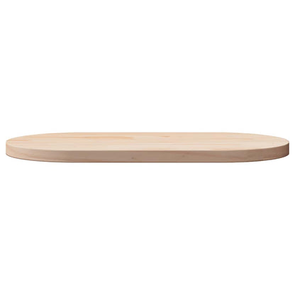 vidaXL Tischplatte 90x45x2,5 cm Massivholz Kiefer Oval