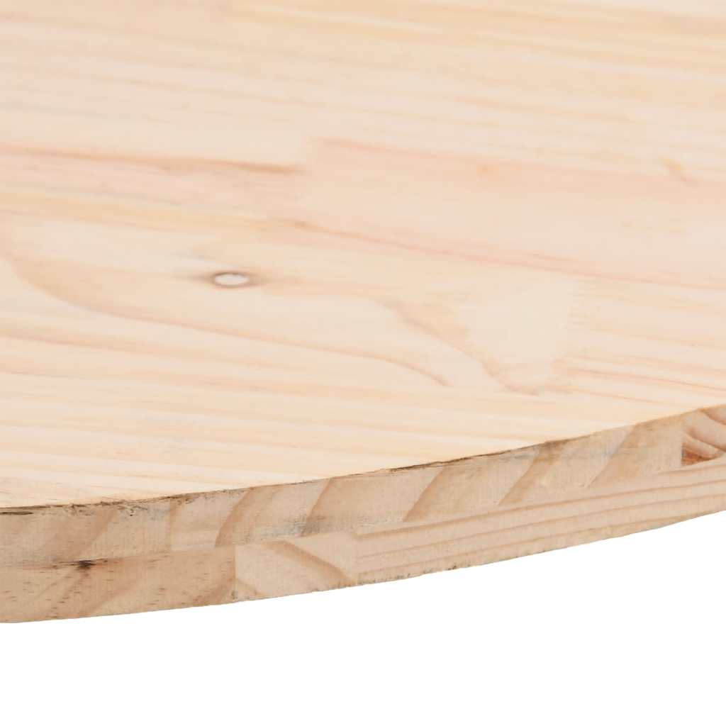 vidaXL Tischplatte 90x45x2,5 cm Massivholz Kiefer Oval