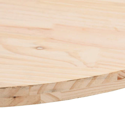 vidaXL Tischplatte 90x45x2,5 cm Massivholz Kiefer Oval