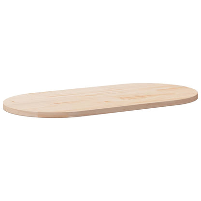 vidaXL Dessus de table 100x50x2,5 cm Bois de pin massif Oval