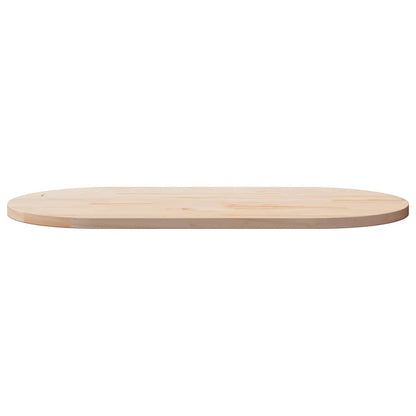 vidaXL Dessus de table 100x50x2,5 cm Bois de pin massif Oval