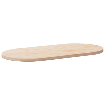 vidaXL Plateau de table 110x55x2,5 cm Bois de pin massif Ovale