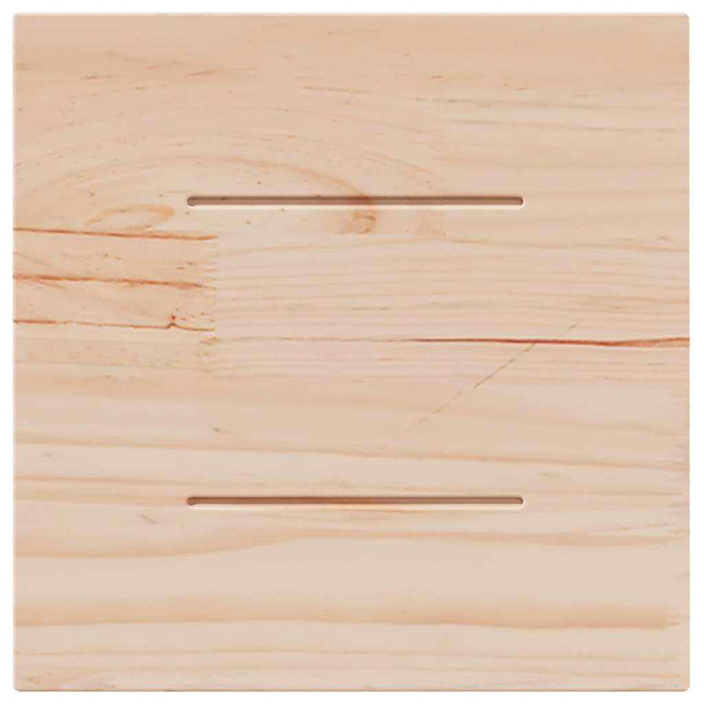 vidaXL Plateau de table Blanc 40x40x2,5 cm Bois de pin massif Carré