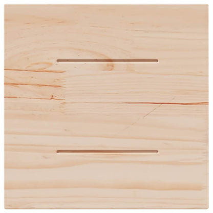 vidaXL Plateau de table Blanc 40x40x2,5 cm Bois de pin massif Carré