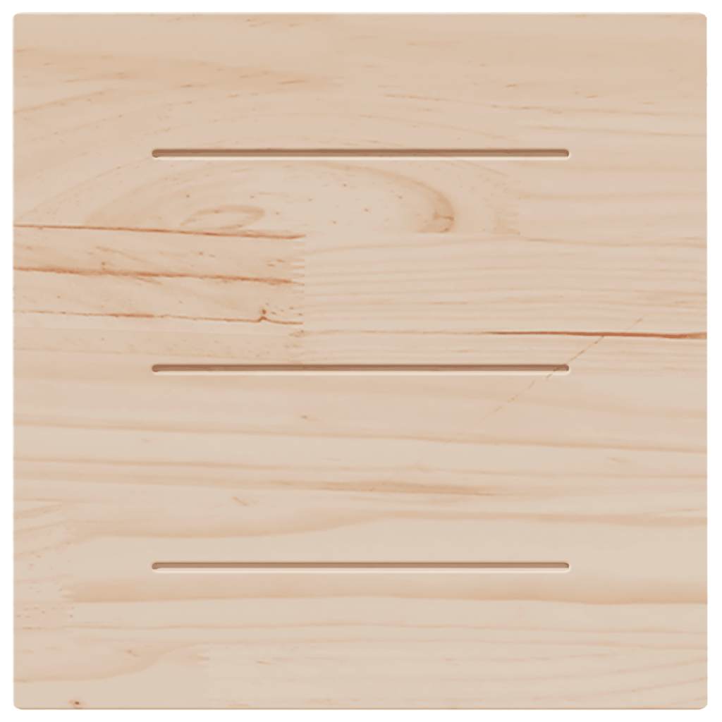 vidaXL Plateau de table Blanc 50x50x2,5 cm Pin Massif Carré