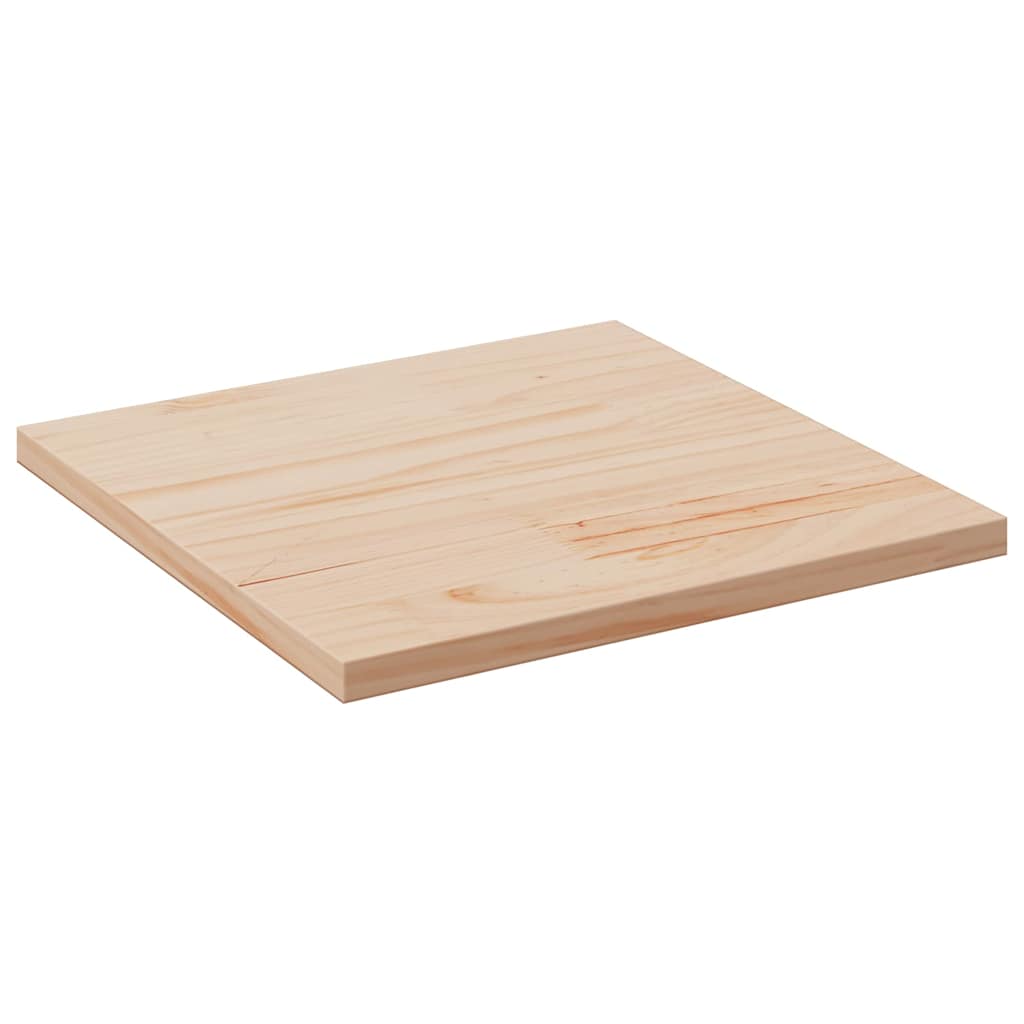 vidaXL Plateau de table 60x60x2,5 cm, pin massif, carré