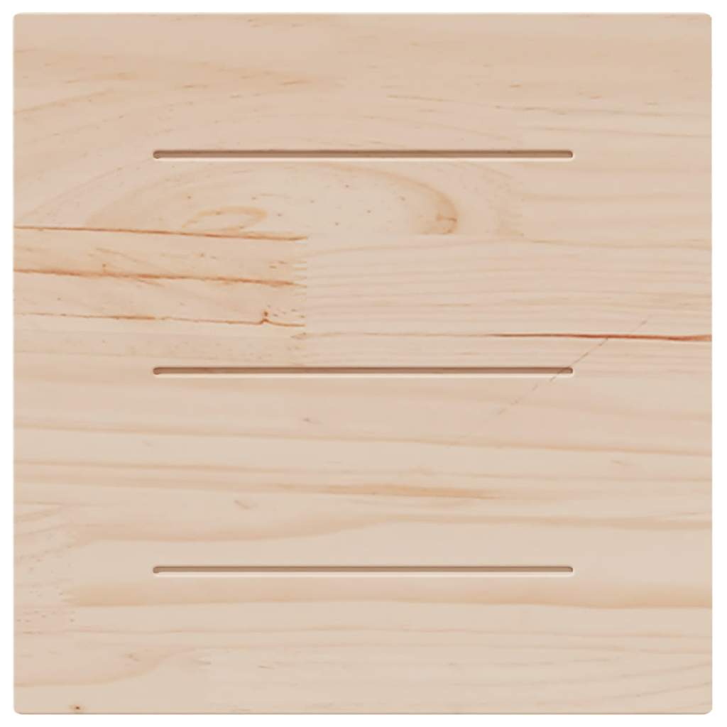 vidaXL Plateau de table 60x60x2,5 cm, pin massif, carré