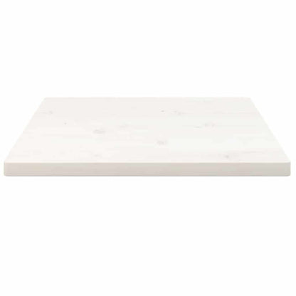vidaXL Plateau de table Blanc 60x60x2,5 cm Bois de pin massif Carré