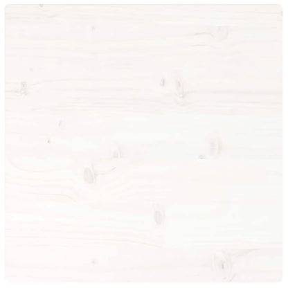 vidaXL Plateau de table Blanc 60x60x2,5 cm Bois de pin massif Carré