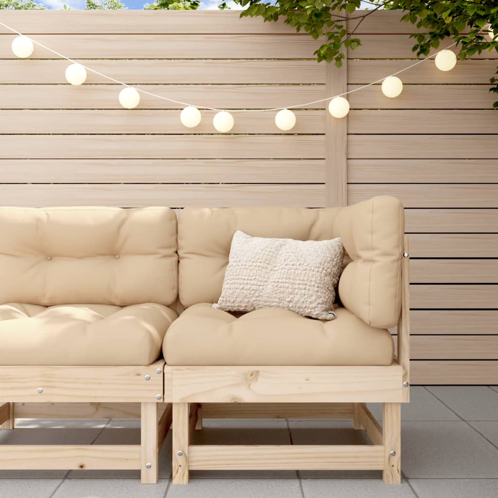 vidaXL Garten-Ecksofa Massivholz Kiefer