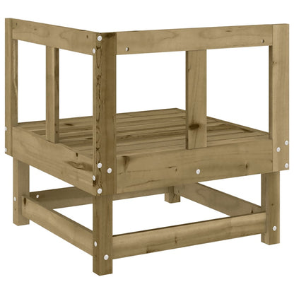 vidaXL Garten-Ecksofa Imprägniertes Kiefernholz