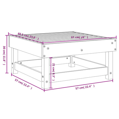 vidaXL Gartenhocker Massivholz Kiefer