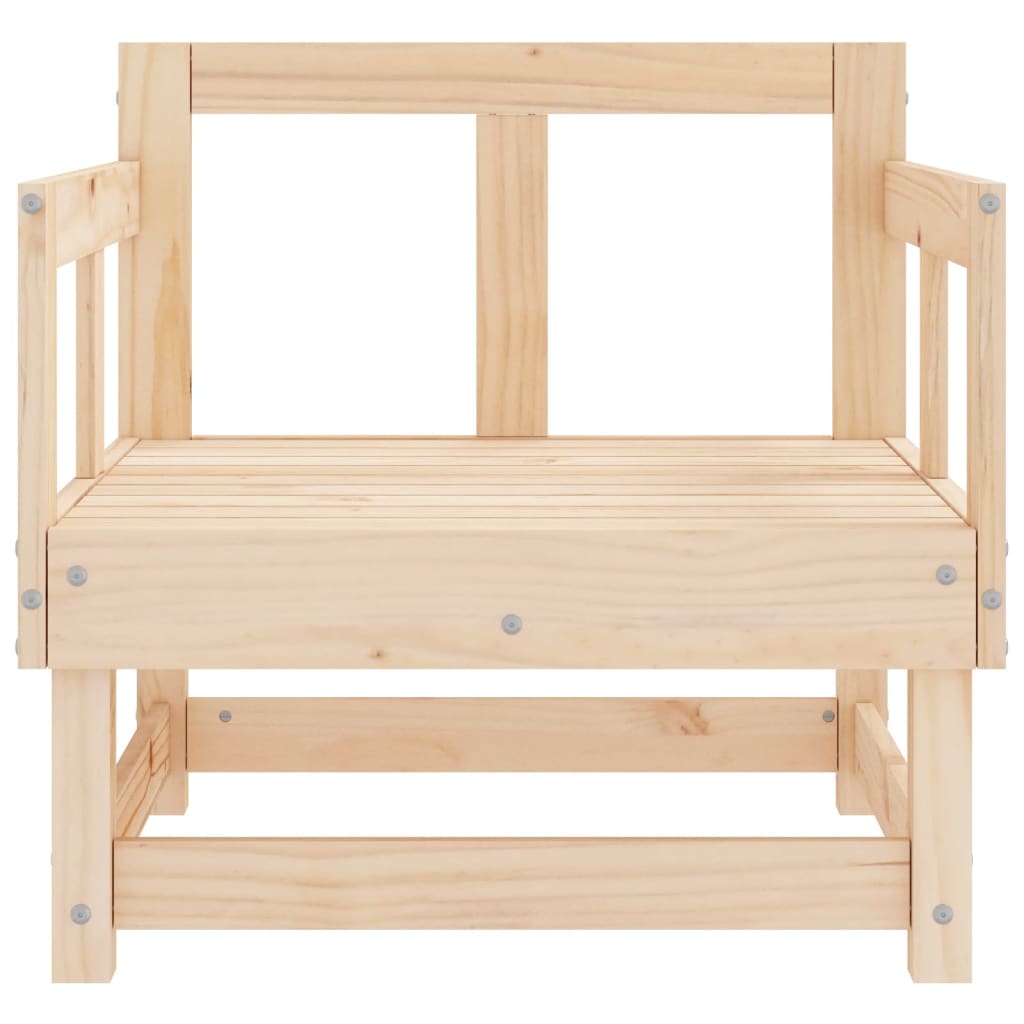vidaXL Gartenstühle 2 Stk. Massivholz Kiefer