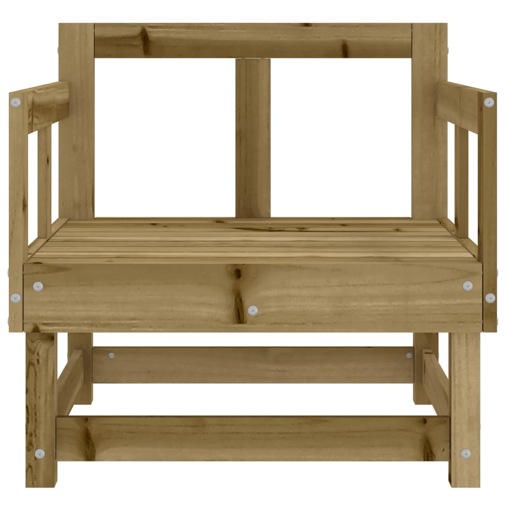 vidaXL Gartenstühle 2 Stk. Kiefernholz Imprägniert