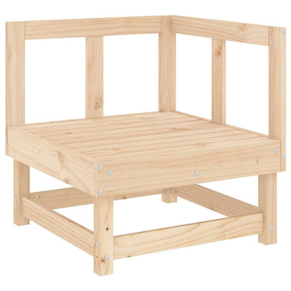 vidaXL Canapés d'angle de jardin 2 pcs Bois de pin massif