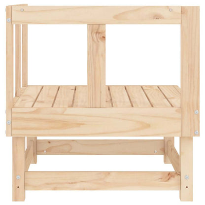 vidaXL Canapés d'angle de jardin 2 pcs Bois de pin massif