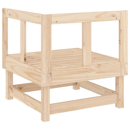 vidaXL Canapés d'angle de jardin 2 pcs Bois de pin massif