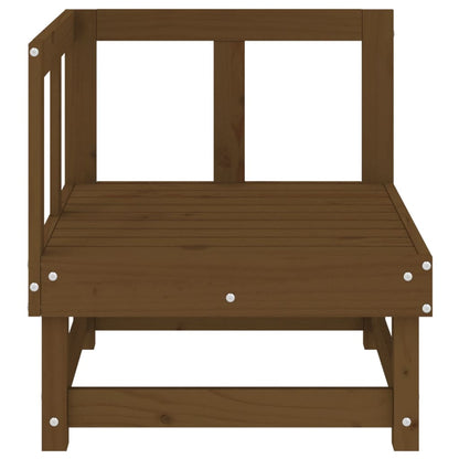 vidaXL Canapés d'angle de jardin 2 pcs Marron miel Bois de pin massif
