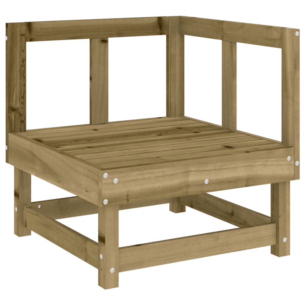 vidaXL Garten-Ecksofas 2 Stk. Kiefernholz Imprägniert