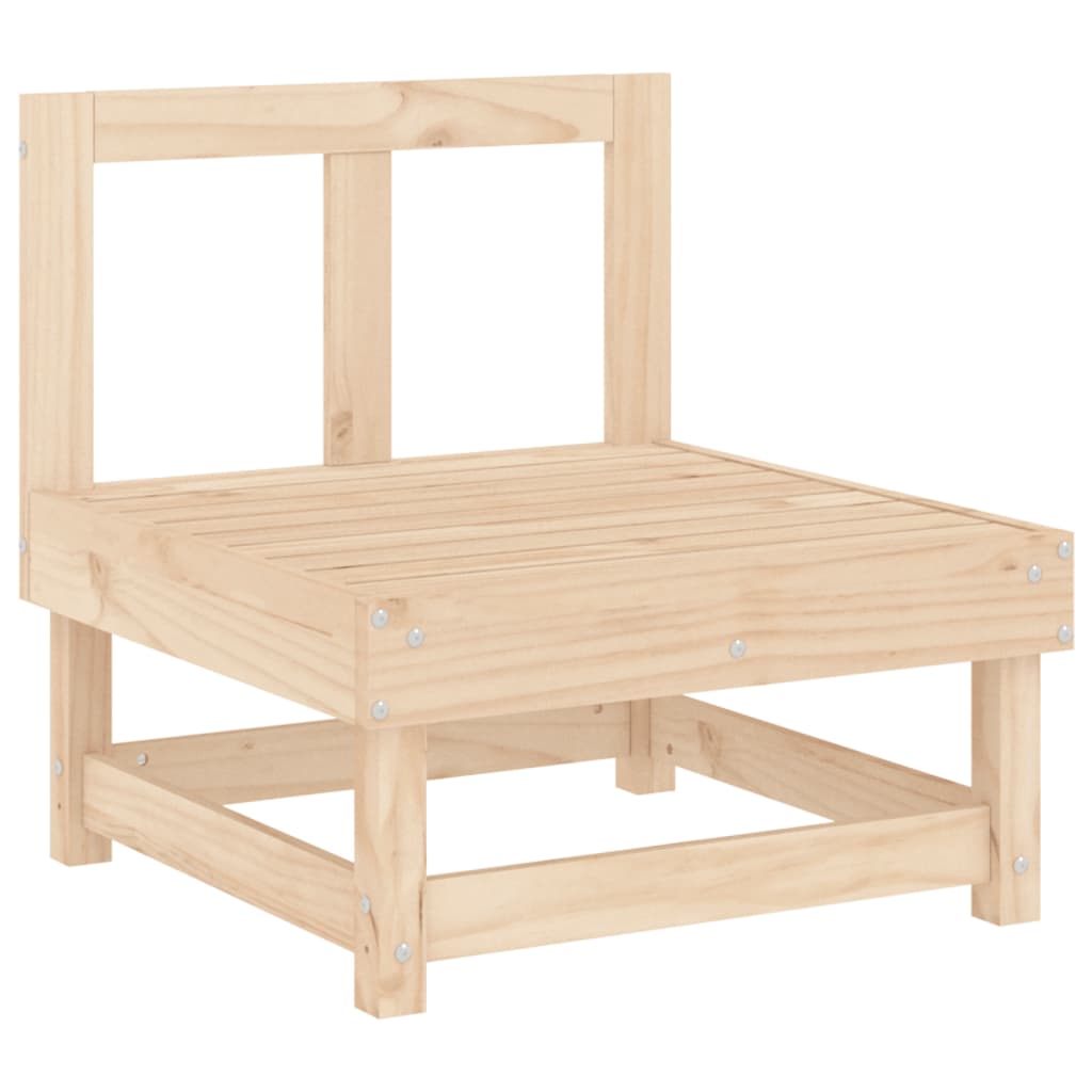 vidaXL Canapés centraux de jardin 2 pcs Bois de pin massif