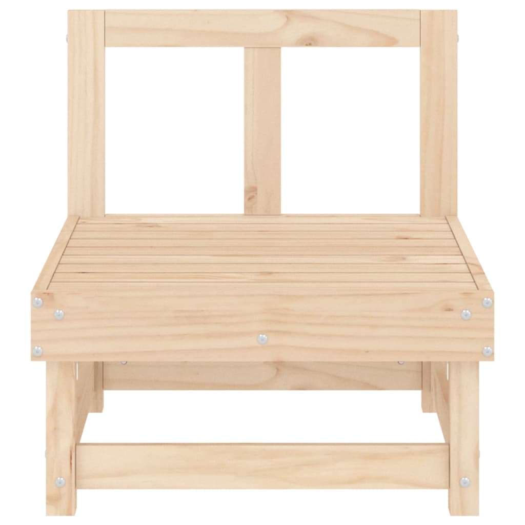 vidaXL Canapés centraux de jardin 2 pcs Bois de pin massif