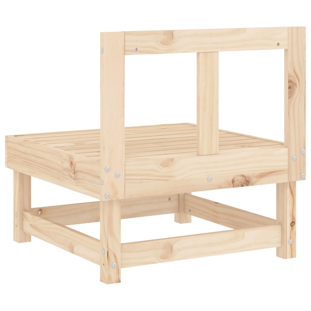 vidaXL Canapés centraux de jardin 2 pcs Bois de pin massif
