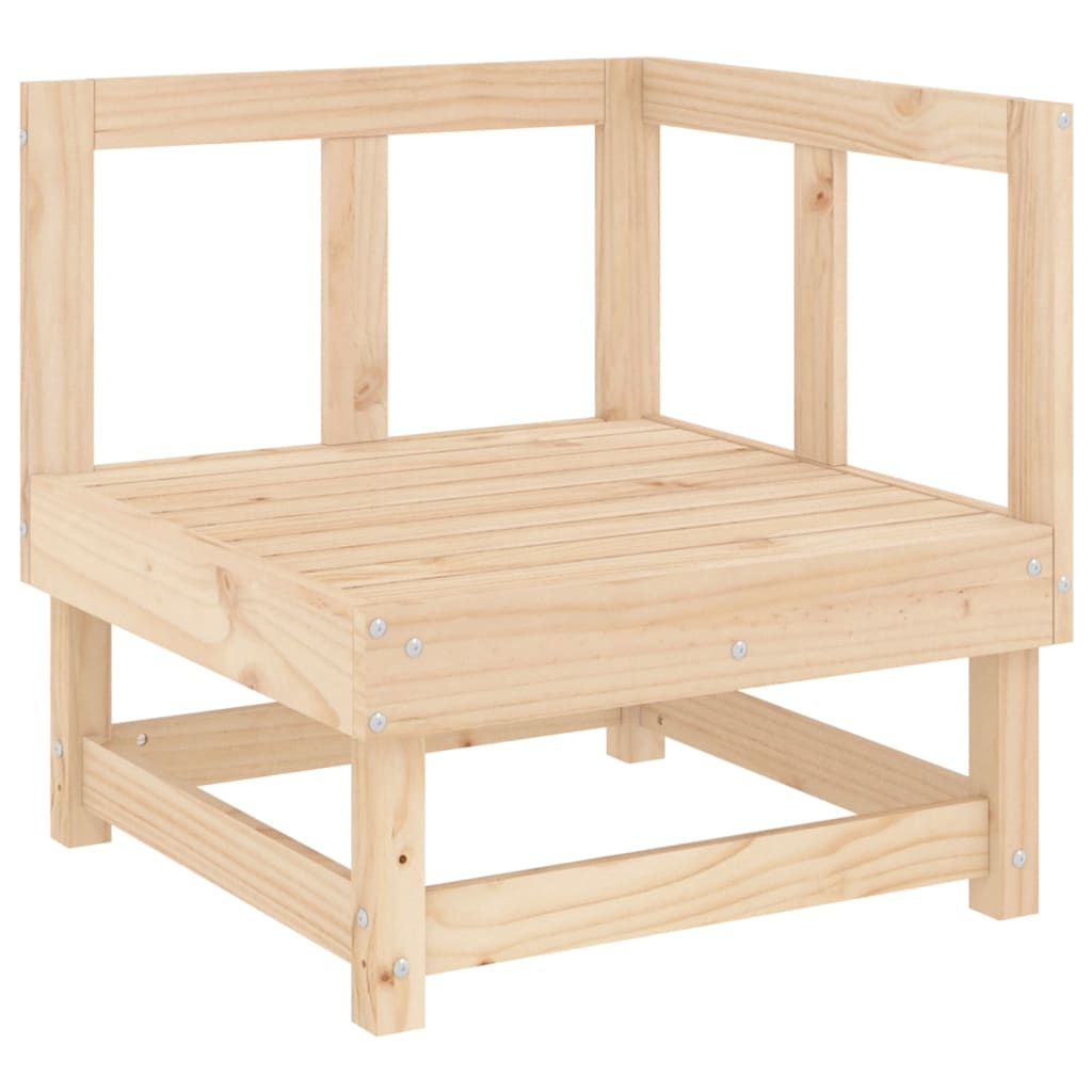 vidaXL Salon de jardin 3 pcs en bois de pin massif