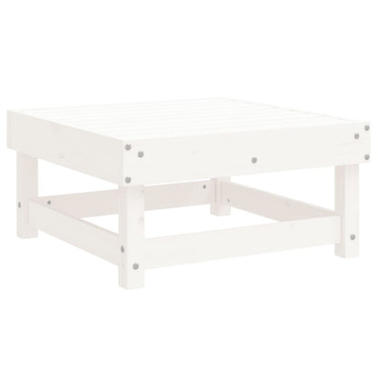 vidaXL 3-tlg. Garten-Lounge-Set Weiß Massivholz Kiefer