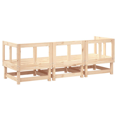 vidaXL Salon de jardin 3 pcs en bois de pin massif