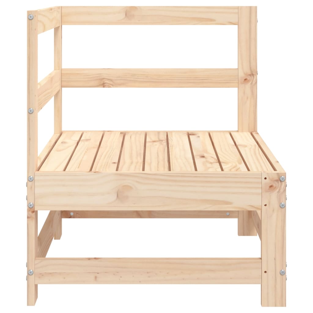 vidaXL Canapé d'angle de jardin en bois de pin massif