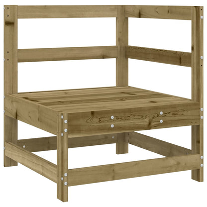 vidaXL Canapé d'angle de jardin en bois de pin imprégné